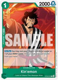 Kin'emon - Starter Deck 32: GREEN Roronoa Zoro - C - ST32-001