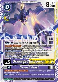 ScourgeChiropmon // Despair Blast - Timeless Bonds - Super Rare - BT26-075 R