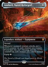 Anduril, Narsil Reforged (Borderless) - The Hobbit: Eternal-Legal - M - 40