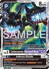 Cerberusmon: Werewolf Mode // Inferno Divide - Timeless Bonds - Rare - BT26-056 R