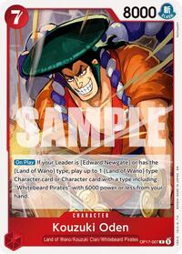 Kouzuki Oden - The World's Strongest Warriors - R - OP17-007