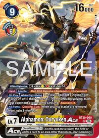 Alphamon: Ouryuken ACE - Limited Card Pack -Final Crest- - Super Rare - BT20-060 SR