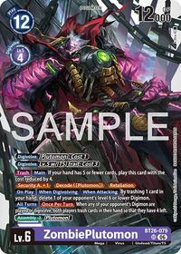 ZombiePlutomon - Timeless Bonds - Super Rare - BT26-079 SR