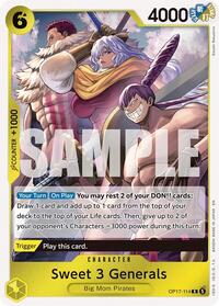 Sweet 3 Generals - The World's Strongest Warriors - R - OP17-114