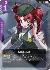 Backup (Event Pack 02) - Gundam Promotional Cards - Common - GD04-115
