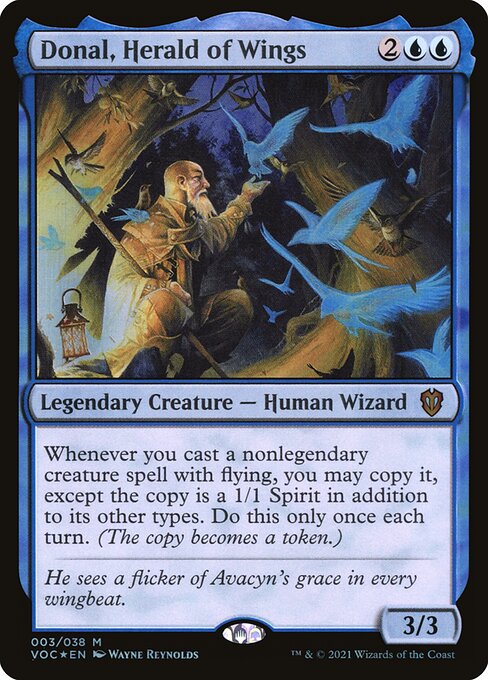 Donal, Herald of Wings - Commander: Innistrad: Crimson Vow - M - 3