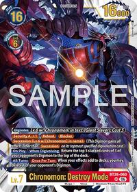Chronomon: Destroy Mode - Timeless Bonds - Ultimate Rare - BT26-060 UR