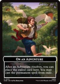 On an Adventure // Enduring Story Double Sided Token - The Hobbit - T - 15 // 14