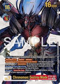 Chronomon: Destroy Mode (SP) - Timeless Bonds - Ultimate Rare - BT26-060 UR