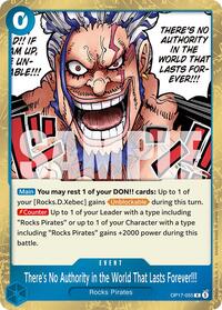 There's No Authority in the World That Lasts Forever!!! - The World's Strongest Warriors - R - OP17-055