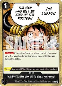 I'm Luffy!! The Man Who Will Be King of the Pirates!! - The World's Strongest Warriors - R - OP17-096