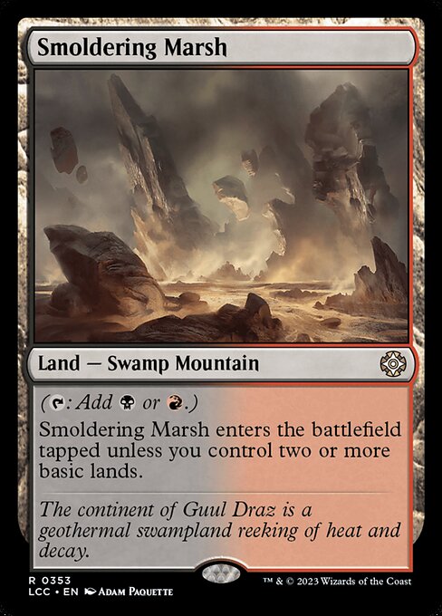 Smoldering Marsh - Commander: The Lost Caverns of Ixalan - R - 353