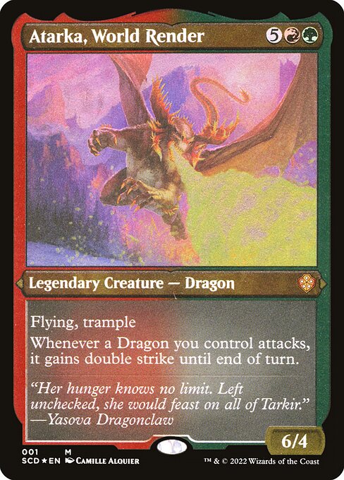 Atarka, World Render (Foil Etched) - Starter Commander Decks - M - 1