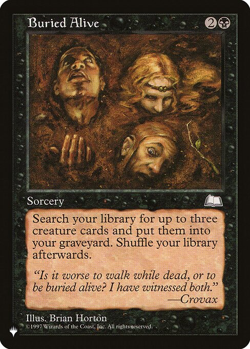 Buried Alive - The List Reprints - U