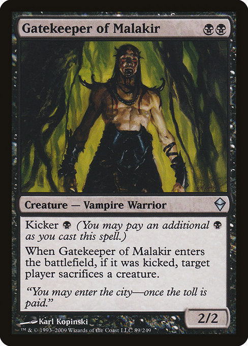 Gatekeeper of Malakir - Zendikar - U - 89