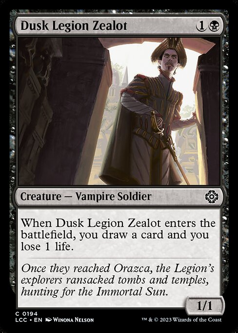 Dusk Legion Zealot - Commander: The Lost Caverns of Ixalan - C - 194