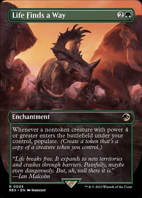 Life Finds a Way (Borderless) - Universes Beyond: Jurassic World Collection - R - 5