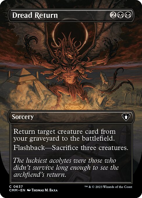 Dread Return (Borderless) - Commander Masters - C - 637
