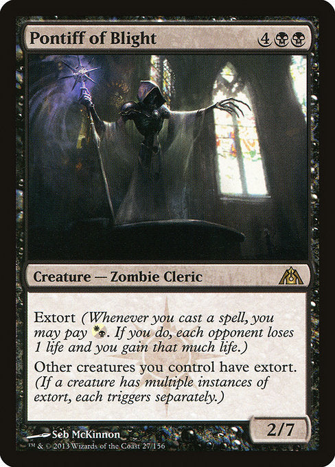 Pontiff of Blight - Dragon's Maze - R - 27