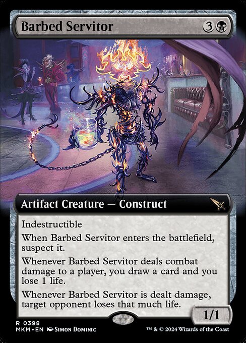 Barbed Servitor (Extended Art) - Murders at Karlov Manor - R - 398