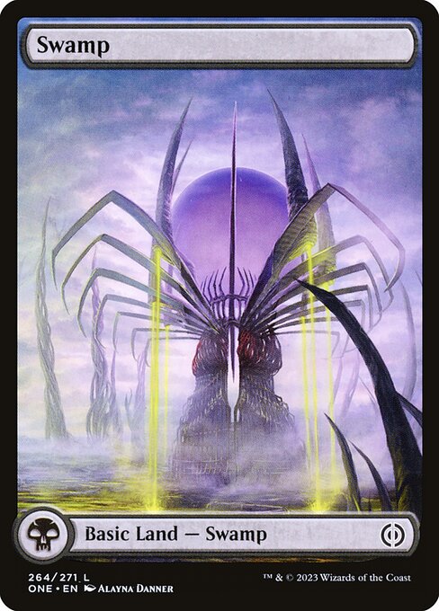 Swamp (264) - Full Art - Phyrexia: All Will Be One - L - 264
