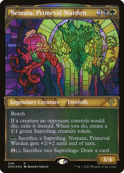 Nemata, Primeval Warden (Textured Foil) - Dominaria United - R - 349