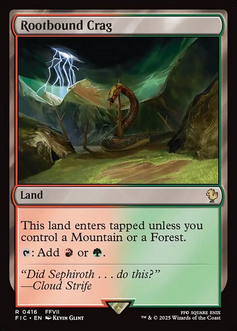 Rootbound Crag (Surge Foil) - Commander: FINAL FANTASY - R - 416