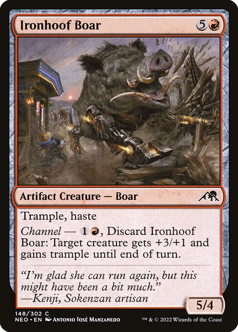 Ironhoof Boar - Kamigawa: Neon Dynasty - C - 148