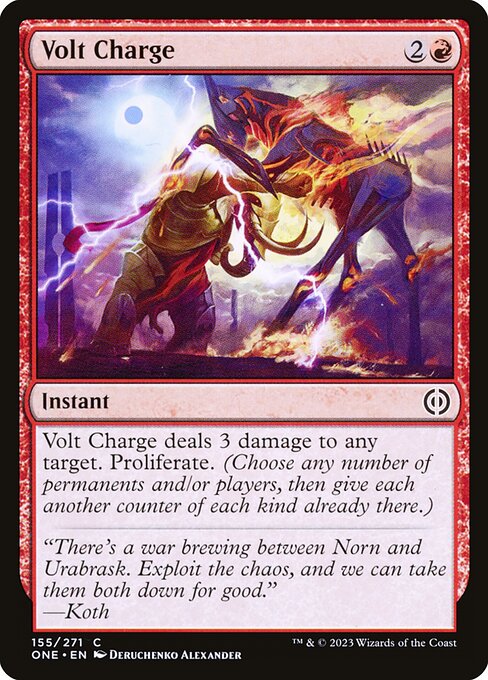 Volt Charge - Phyrexia: All Will Be One - C - 155