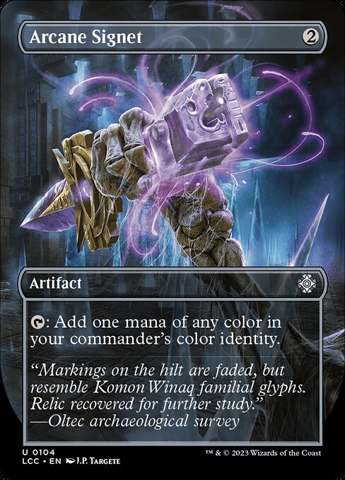 Arcane Signet (Borderless) - Commander: The Lost Caverns of Ixalan - U - 104