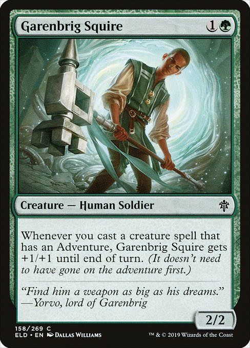 Garenbrig Squire - Throne of Eldraine - C - 158