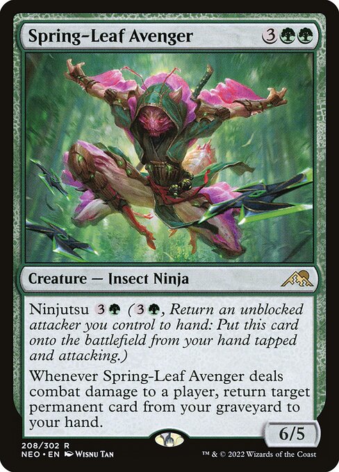 Spring-Leaf Avenger - Kamigawa: Neon Dynasty - R - 208