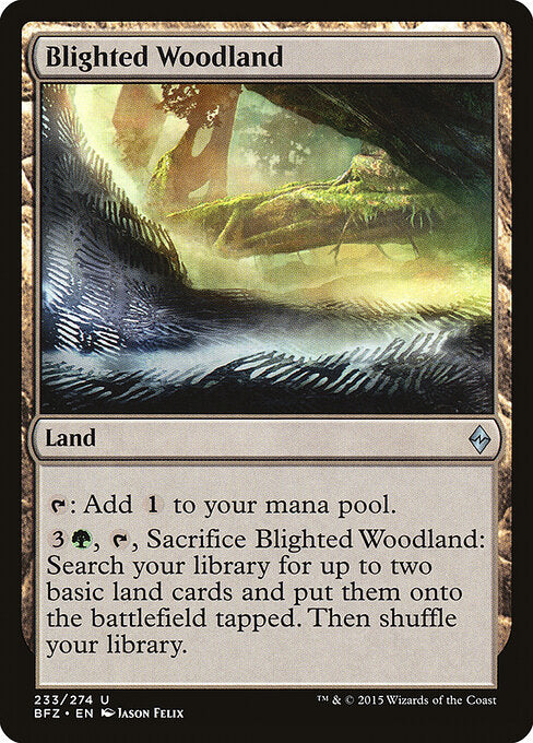 Blighted Woodland - Battle for Zendikar - U - 233