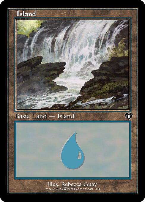 Island (441) (Retro Frame) - Commander Masters - L - 441