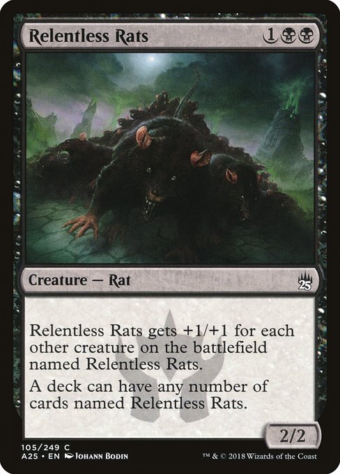 Relentless Rats - Masters 25 - C - 105