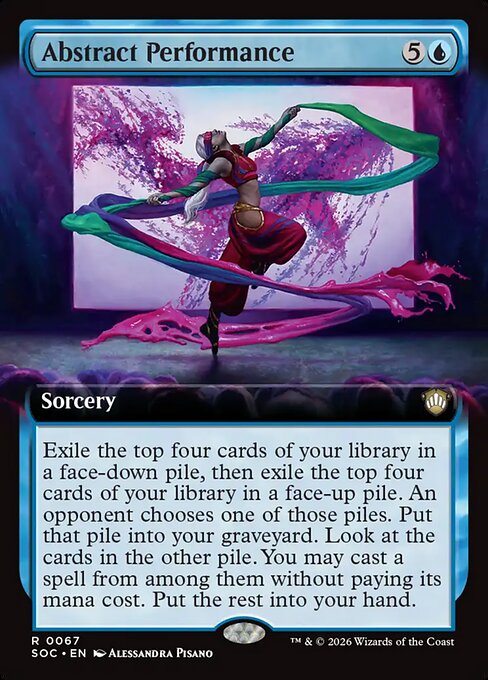 Abstract Performance (Extended Art) - Commander: Secrets of Strixhaven - R - 67