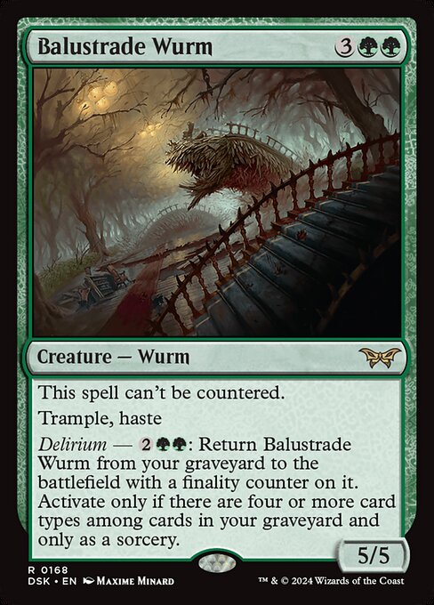 Balustrade Wurm - Duskmourn: House of Horror - R - 168
