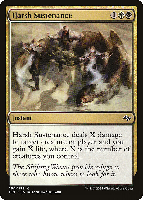 Harsh Sustenance - Fate Reforged - C - 154