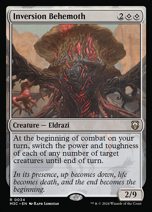 Inversion Behemoth  (Ripple Foil) - Commander: Modern Horizons 3 - R - 34