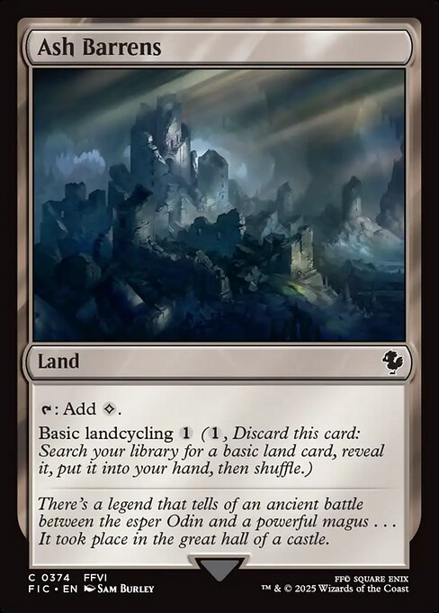 Ash Barrens (Surge Foil) - Commander: FINAL FANTASY - C - 374