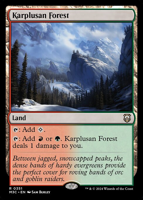Karplusan Forest (Ripple Foil) - Commander: Modern Horizons 3 - R - 351