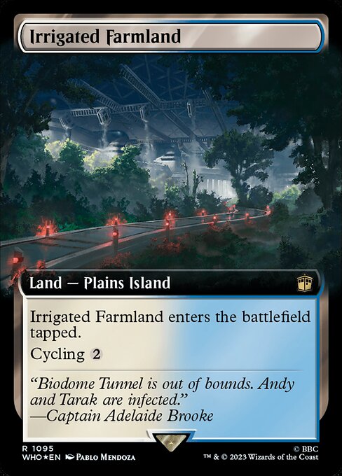Irrigated Farmland (Extended Art) (Surge Foil) - Universes Beyond: Doctor Who - R - 1095