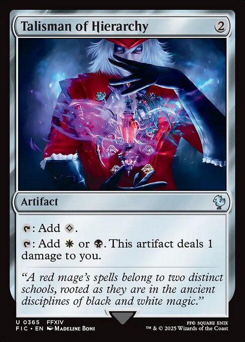 Talisman of Hierarchy (Surge Foil) - Commander: FINAL FANTASY - U - 365