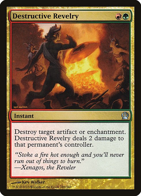 Destructive Revelry - Theros - U - 192