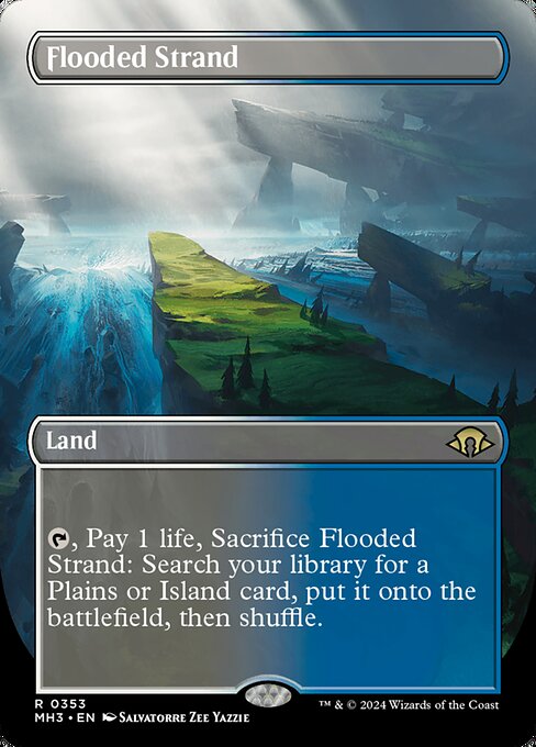 Flooded Strand (Borderless) - Modern Horizons 3 - R - 353