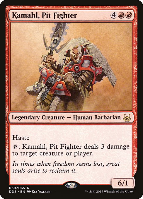 Kamahl, Pit Fighter - Duel Decks: Mind vs. Might - R - 39