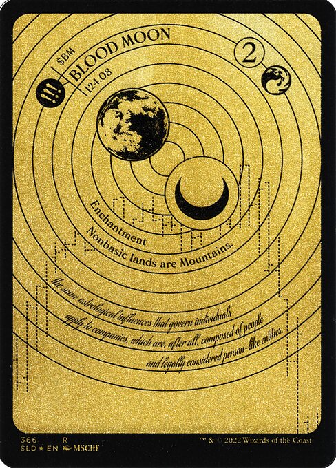 Blood Moon (Foil Etched) (Gold) - Secret Lair Drop Series - R - 366