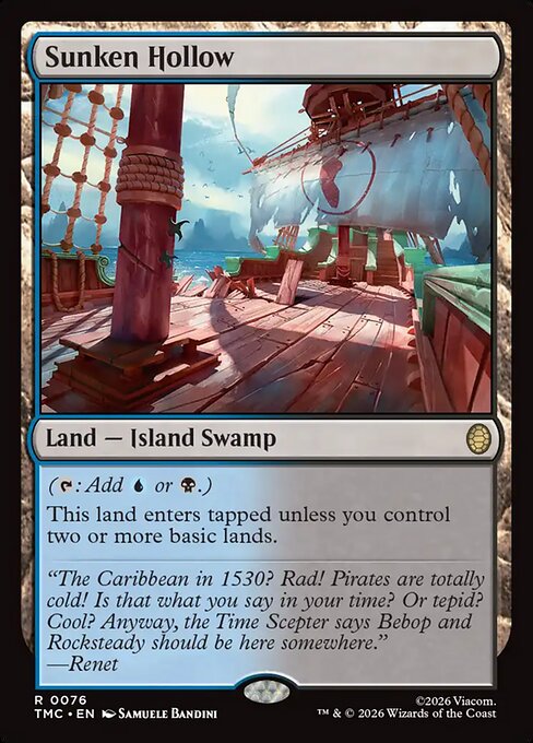 Sunken Hollow - Commander: Teenage Mutant Ninja Turtles - R - 76