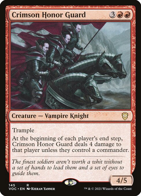 Crimson Honor Guard - Commander: Innistrad: Crimson Vow - R - 145