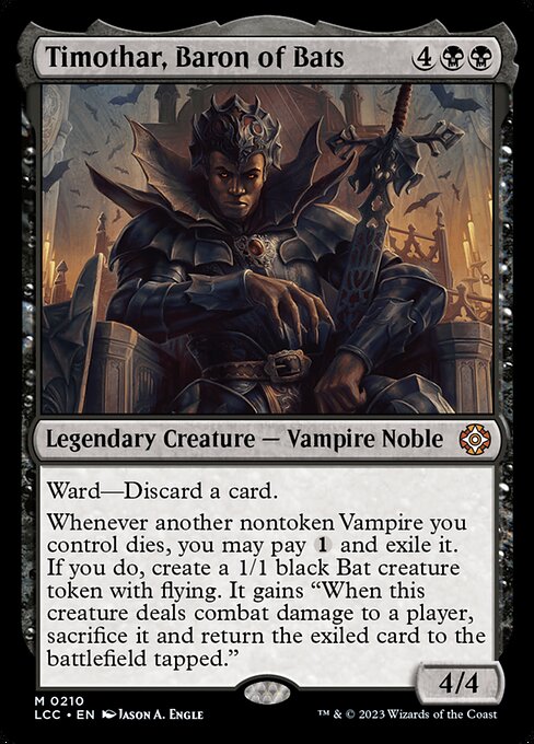 Timothar, Baron of Bats - Commander: The Lost Caverns of Ixalan - M - 210